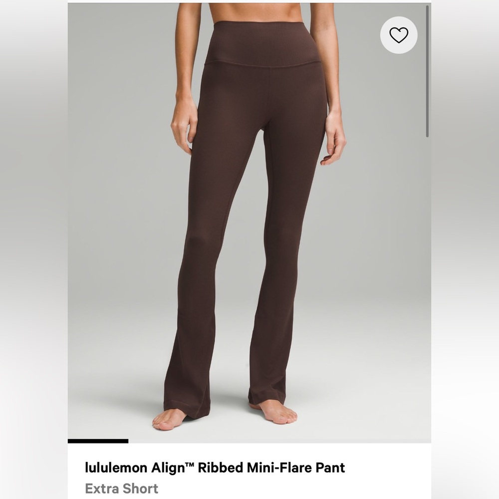 Lululemon Align Ribbed Mini-Flare Pant - EXTRA SHORT